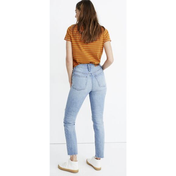 Madewell The Perfect Vintage Crop‎ Jean Rosabelle Wash: Comfort Stretch Edition - Picture 2 of 14